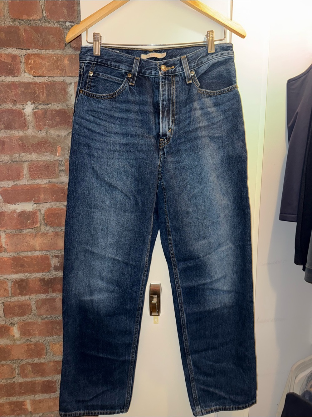 Levi's Women's Dark Blue Dad Jeans